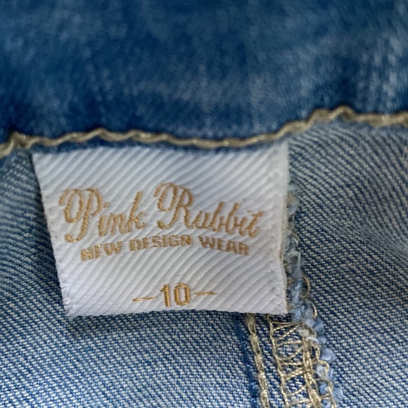 Pink Rabbit Jean Short Overalls - Picture 8 of 9